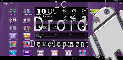 LC Purple Theme For Nova/Apex/Evie Launcher PC screenshot