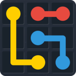 Number link. Connect the dots icon