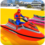 Superheroes Jet Ski Stunts: Top Speed Racing Games icon