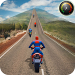 Superhero Bike Racing 2018: Moto Traffic Rider icon