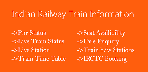 Indian Railway Train Information PC screenshot