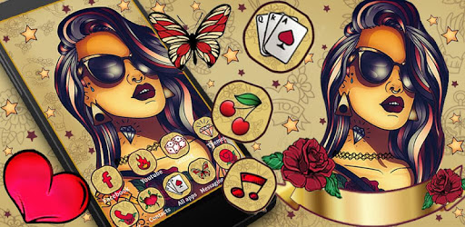 Tattoo Girl Art Themes HD Wallpapers 3D icons PC screenshot