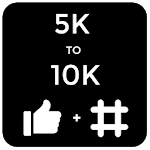 5k to 10k Liker Black Pro -with best Hashtags icon