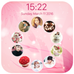 photo lockscreen - circle icon