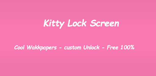Kawaii Kitty Lock Screen theme PC screenshot
