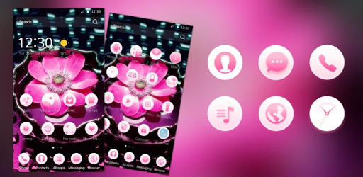 Lotus Pink and Waterdrops PC screenshot
