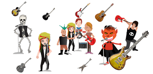 Rock and Guitar Emojis - Cute Emoticons & Stickers PC screenshot
