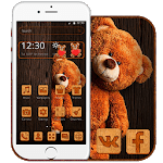 Lovely Brown Teddy Theme icon