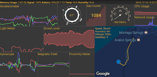 Android Sensors PC screenshot