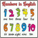 Numbers 1 to 10 English icon