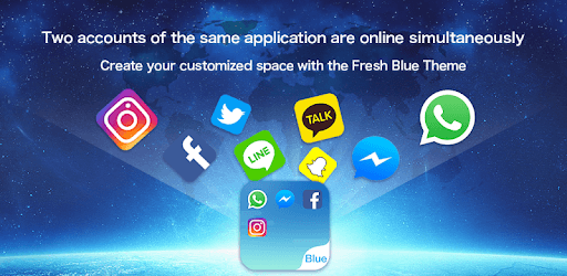 Dual Space - Multi Accounts & Fresh Blue Theme PC screenshot Dual Space - Multi Accounts & Fresh Blue Theme PC screenshot