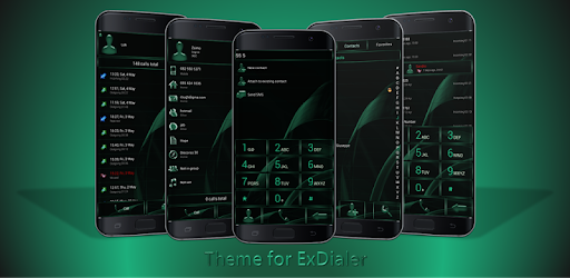 Dialer MetalGate Green theme PC screenshot