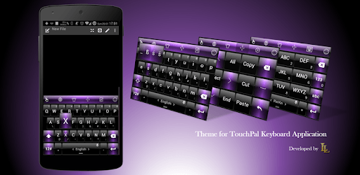 Keyboard Theme Dusk BK Purple PC screenshot