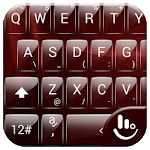 Keyboard Theme Glass Red for PC