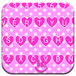 Keyboard Theme Pink Hearts for PC