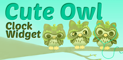 Cute Owl Clock Widget PC screenshot