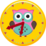 Cute Owl Clock Widget for PC