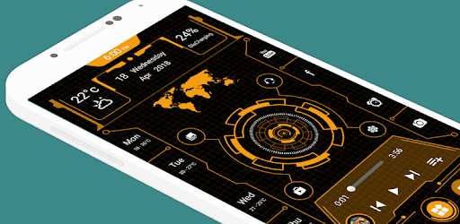 Futuristic Launcher 2018 - Theme High-tech UI PC screenshot