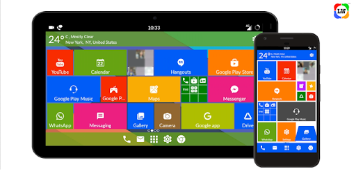 Win 10 metro launcher theme PC screenshot