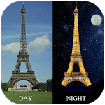 Day night changing live wallpaper icon