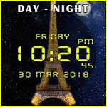 Day night automatic change clock wallpaper for PC
