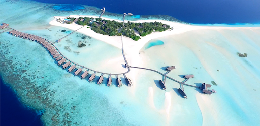 4K Maldives Paradise Drone Live Wallpaper PC screenshot