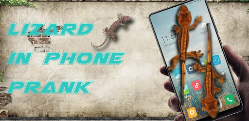 Lizard in phone prank PC screenshot Lizard in phone prank PC screenshot
