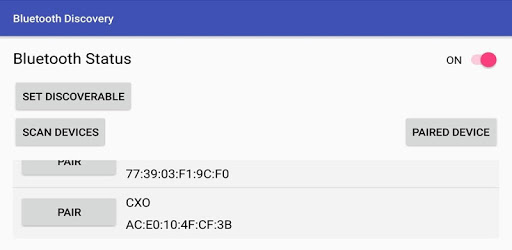 Bluetooth Discovery : BLE Scanner connector PC screenshot