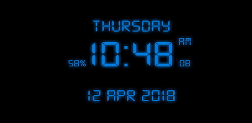 Digital Clock Live Wallpaper PC screenshot