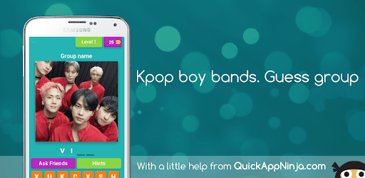 Kpop boy bands. Guess group PC screenshot
