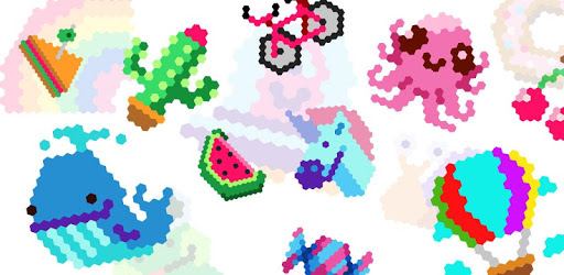 HexaParty - Pixel art coloring book for kids PC screenshot HexaParty - Pixel art coloring book for kids PC screenshot