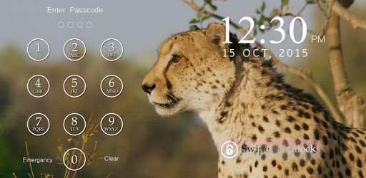 Cheetah Keypad Lock Screen PC screenshot Cheetah Keypad Lock Screen PC screenshot