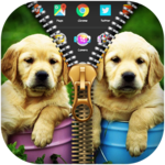 Cute Puppy Zipper Lock for PC