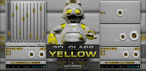 poweramp skin yellow 3d PC screenshot poweramp skin yellow 3d PC screenshot