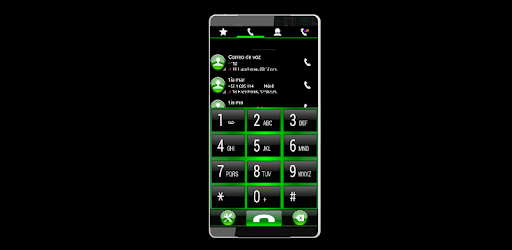 THEME SWIPE DIALER AERO GREEN PC screenshot