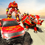 Rhino Robot Car Futuristic Robot Transformation icon