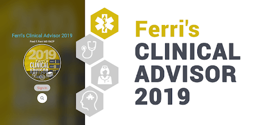 Ferri's Clinical Advisor "5 books in 1" format PC screenshot