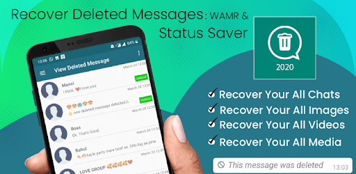 Recover Deleted Messages - WMR & Status Saver PC screenshot