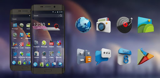 3D Phone Tech Theme PC screenshot
