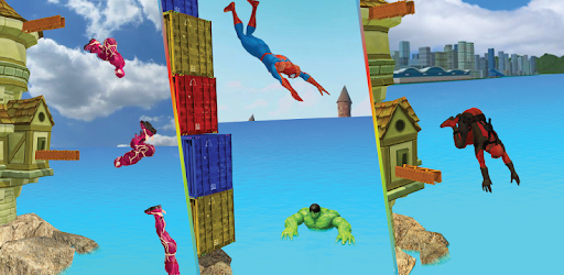 Superhero Flip Diving 3D Free PC screenshot