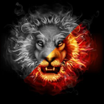 Scary Lion Color by Number Draw Book Pixel Art icon