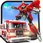 Robot Firefighter Rescue Fire Truck Simulator 2018 icon