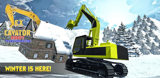 Sand Excavator Crane Transforming Robot Games PC screenshot