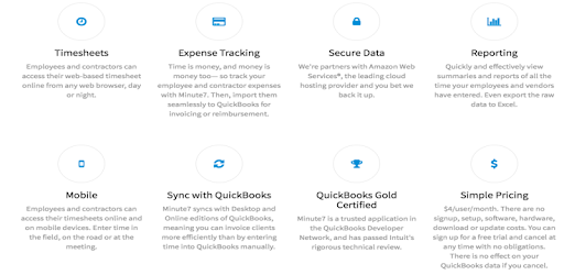 Minute7 - Time & Expense Tracking PC screenshot