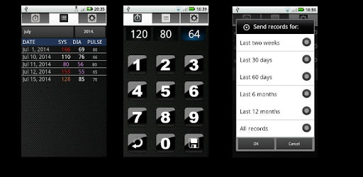Blood pressure memo PC screenshot Blood pressure memo PC screenshot