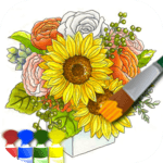 Coloring adult (flower) for PC