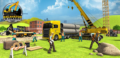 City Road Builder Construction Excavator Simulator PC screenshot