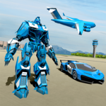 US Police Robot Car Game – Police Plane Transport icon