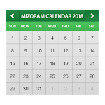 Mizoram Calendar 2018 icon