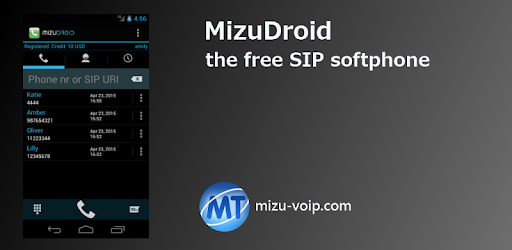 MizuDroid SIP VOIP Softphone PC screenshot